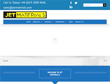 Tablet Screenshot of jetmaterials.com